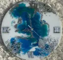 Ocean-Inspired Resin Wall Clock